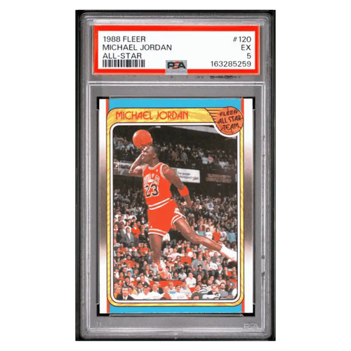 Michael Jordan PSA 5 1988 Fleer All- Star Card #120 - Front