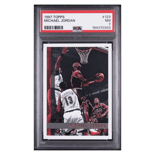 Michael Jordan PSA 7 1997 Topps Card #123 - Front