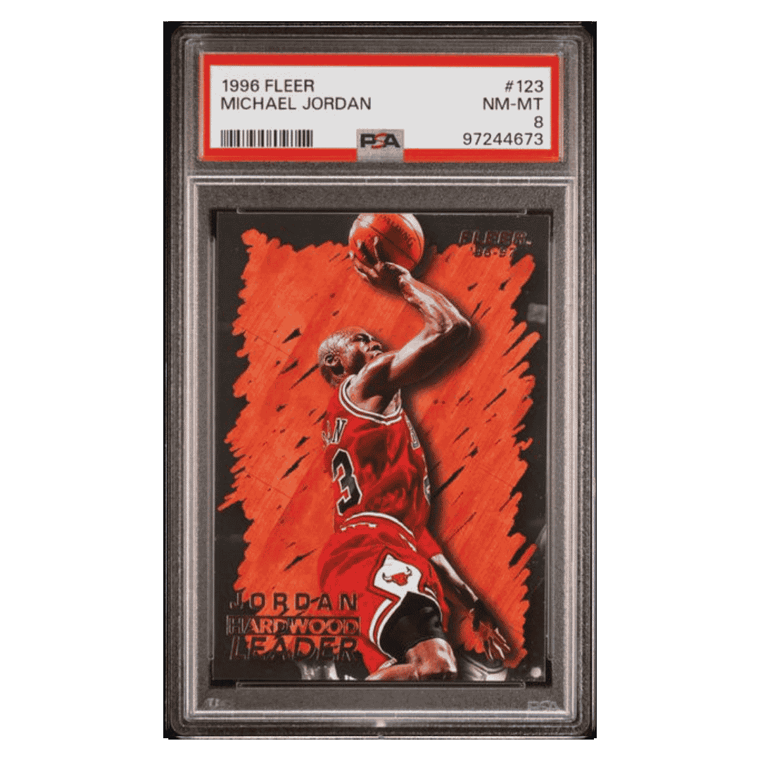 Michael Jordan PSA 8 1996 Fleer Card #123 - Front