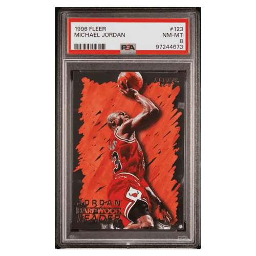 Michael Jordan PSA 8 1996 Fleer Card #123 - Front
