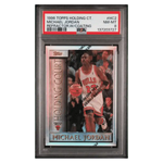 
Michael Jordan PSA 8 1996 Topps Holding Court Refractor with Coating Card
