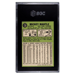 
Mickey Mantle SGC 3 1967 Topps Card