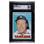 
Mickey Mantle SGC 3 1967 Topps Card