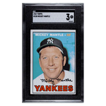 
Mickey Mantle SGC 3 1967 Topps Card