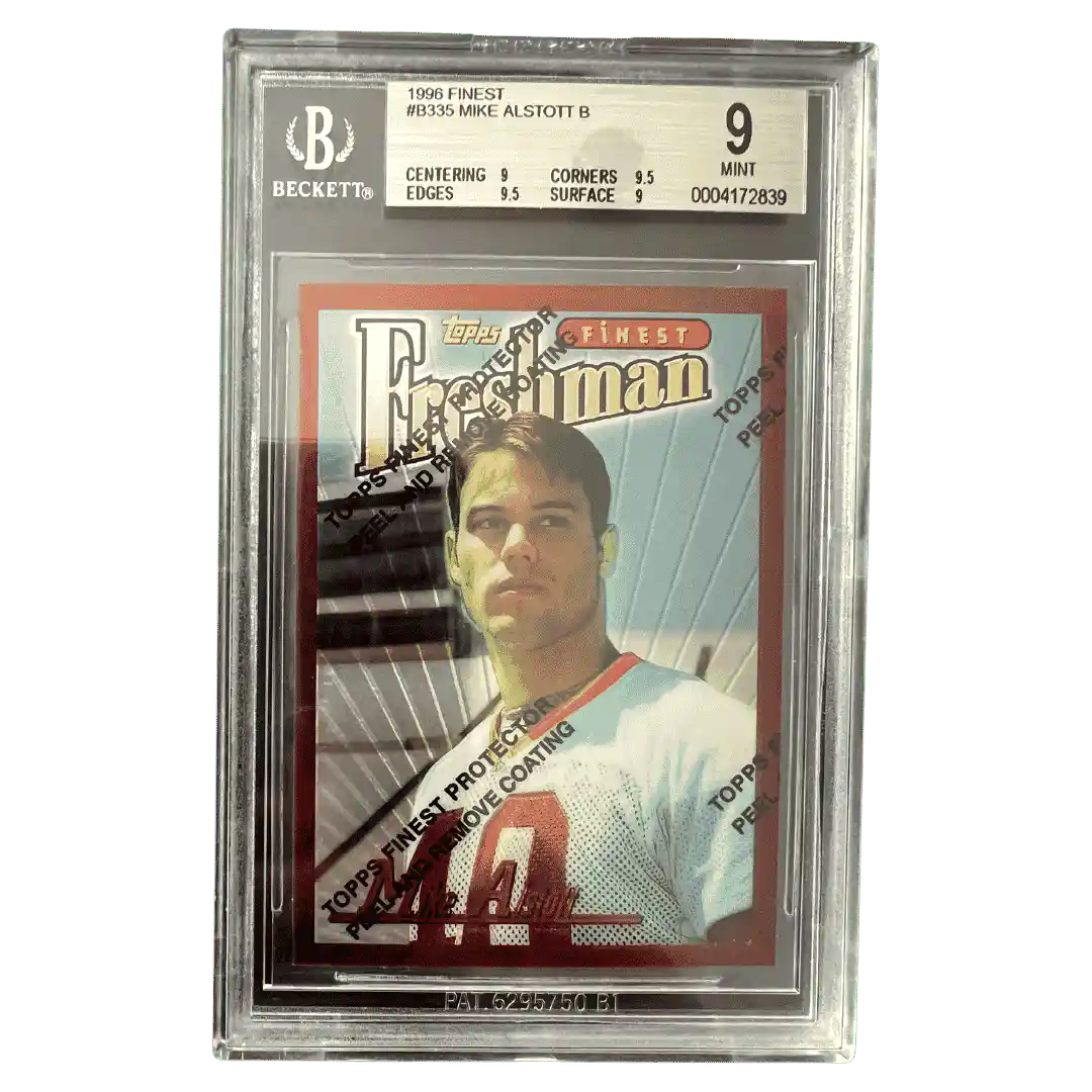Mike Alstott BGS 9 1996 Topps Finest Freshman Card #B335 - Front