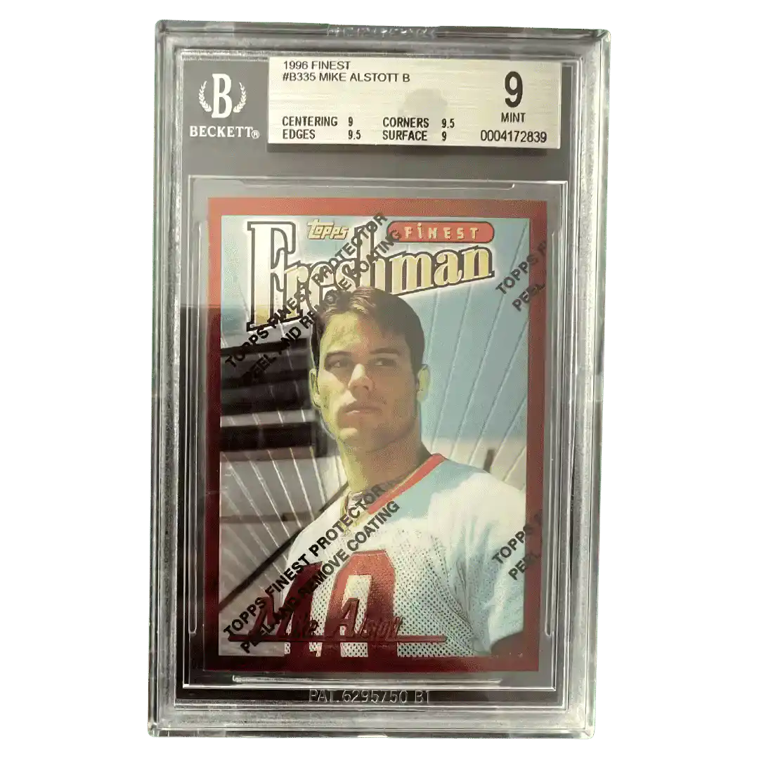 Mike Alstott BGS 9 1996 Topps Finest Freshman Card #B335 - Front