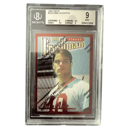 Mike Alstott BGS 9 1996 Topps Finest Freshman Card #B335 - Front