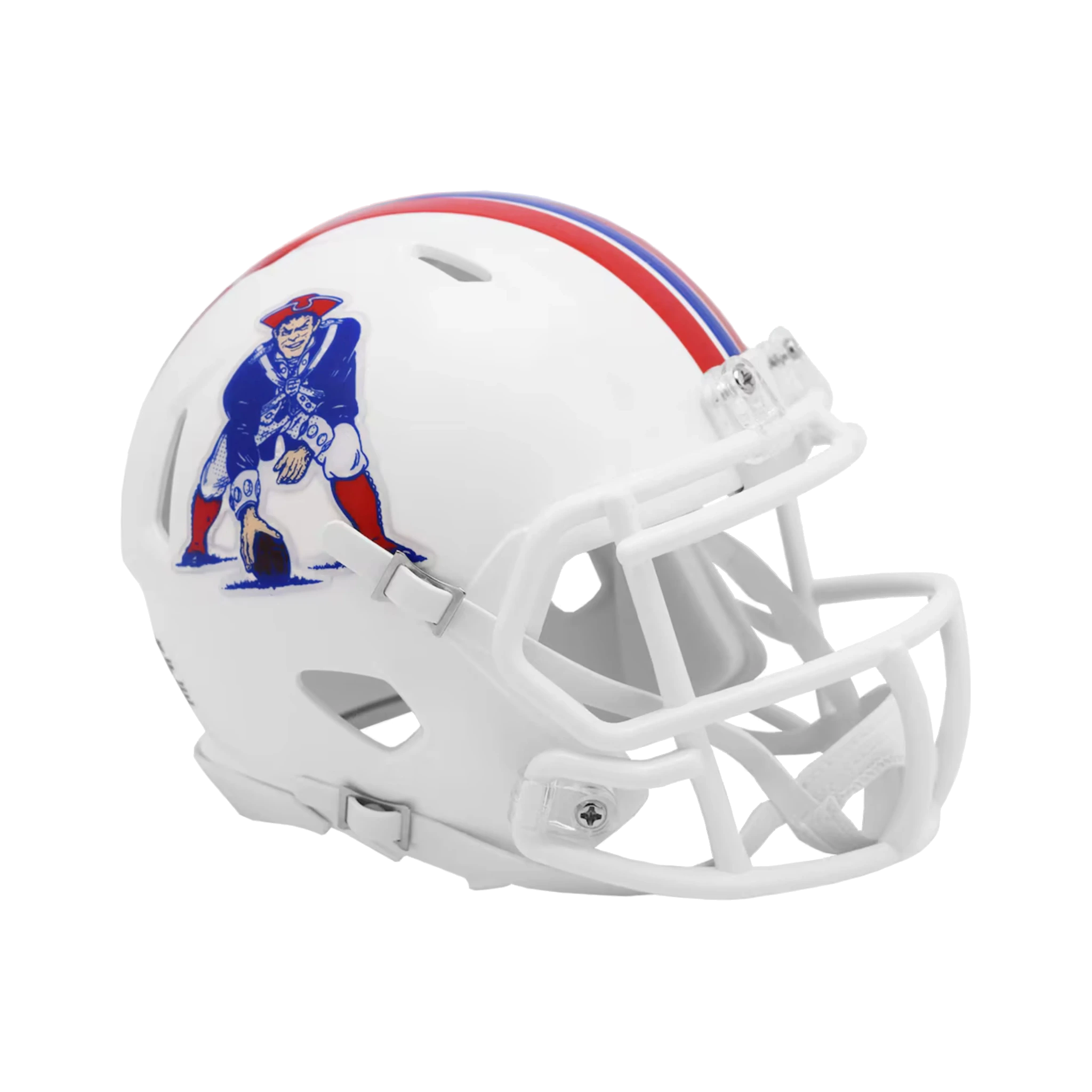 New England Patriots Throwback Speed Riddell Mini Football Helmet