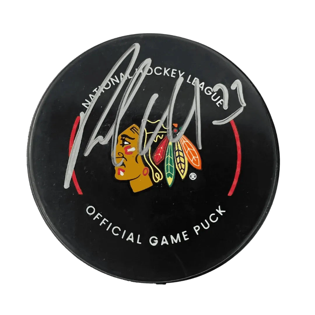 Pat Maroon Chicago Blackhawks Autographed Official Game Puck, Fanatics COA