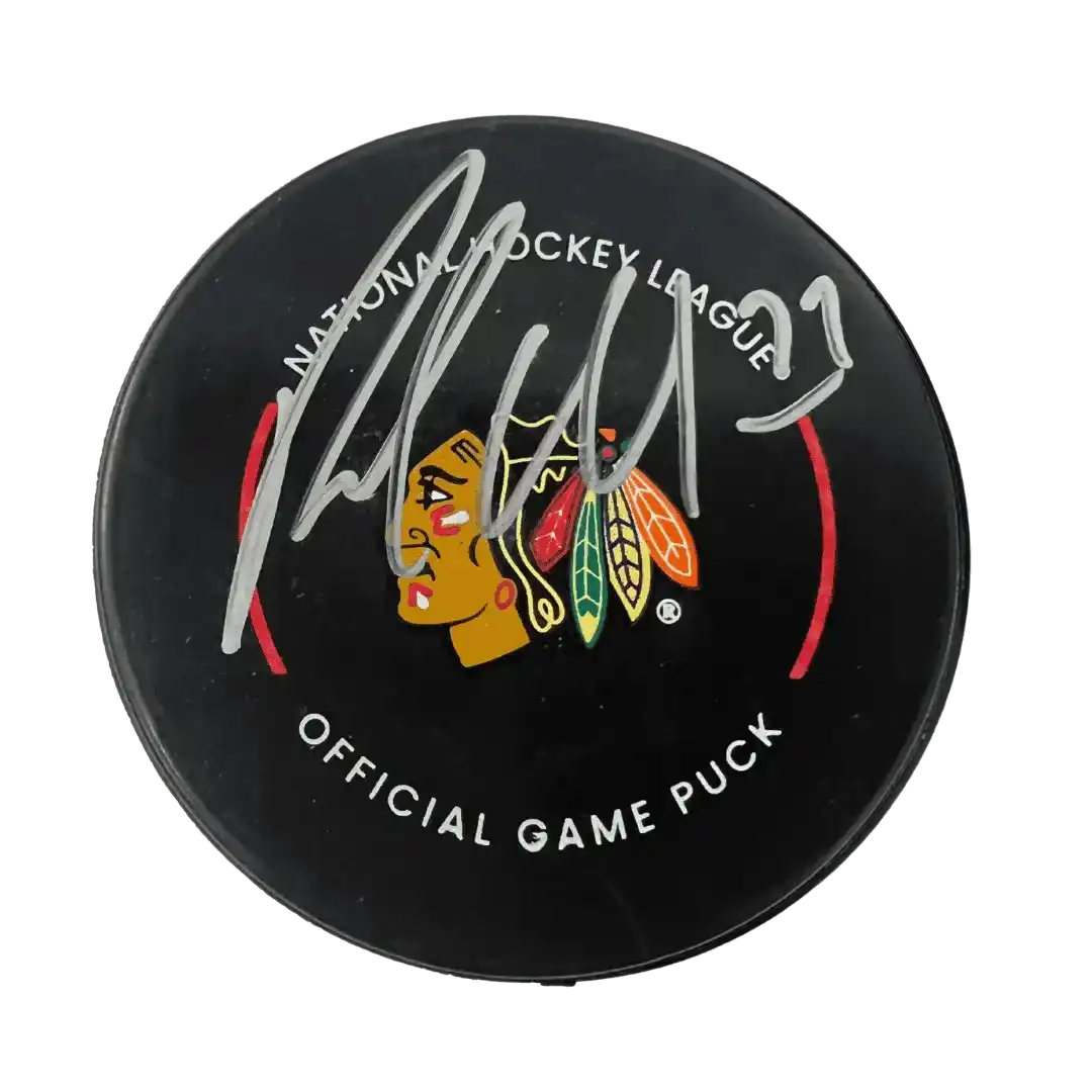 Pat Maroon Chicago Blackhawks Autographed Official Game Puck, Fanatics COA