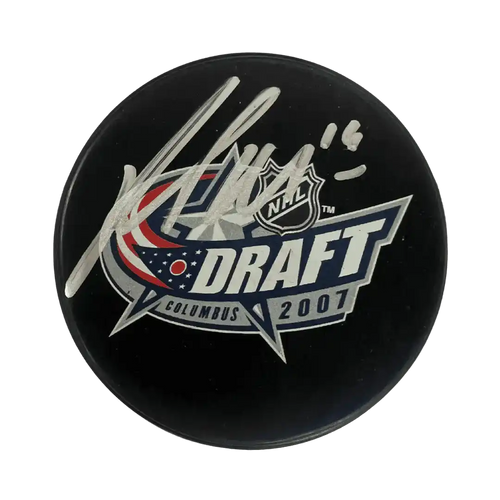 Pat Maroon St. Louis Blues Autographed 2007 NHL Draft Puck, JSA COA