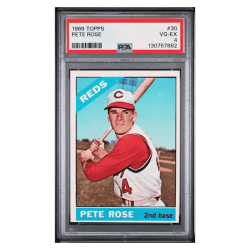 Pete Rose PSA 4 1966 Topps Card #30 - Front