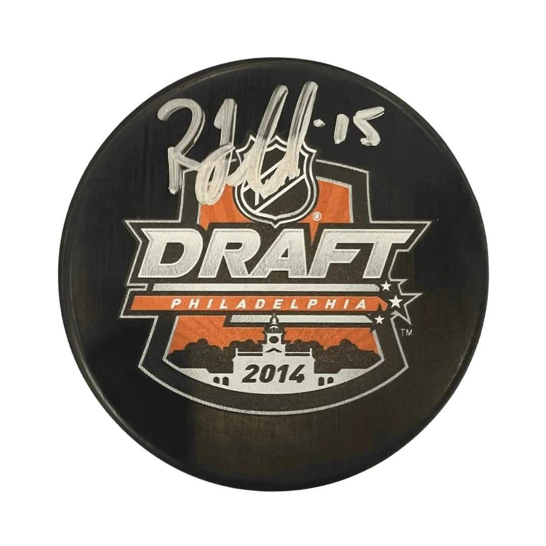 Robby Fabbri St. Louis Blues Autographed 2014 NHL Draft Puck, JSA COA