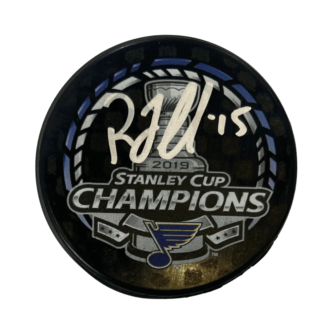 Robby Fabbri St. Louis Blues Autographed 2019 Stanley Cup Champions Puck, JSA COA
