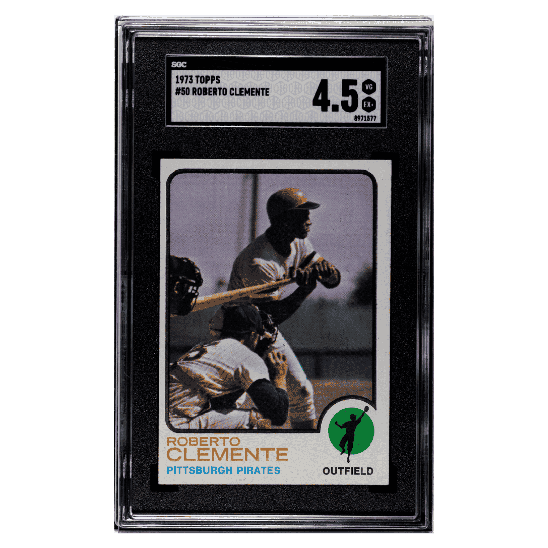 Roberto Clemente SGC 4.5 1973 Topps Card #50 - Front