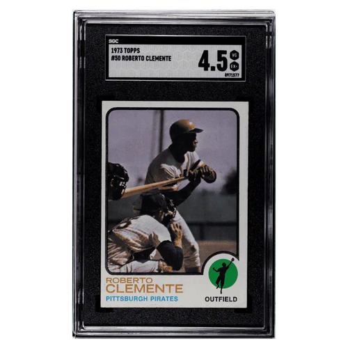 Roberto Clemente SGC 4.5 1973 Topps Card #50 - Front