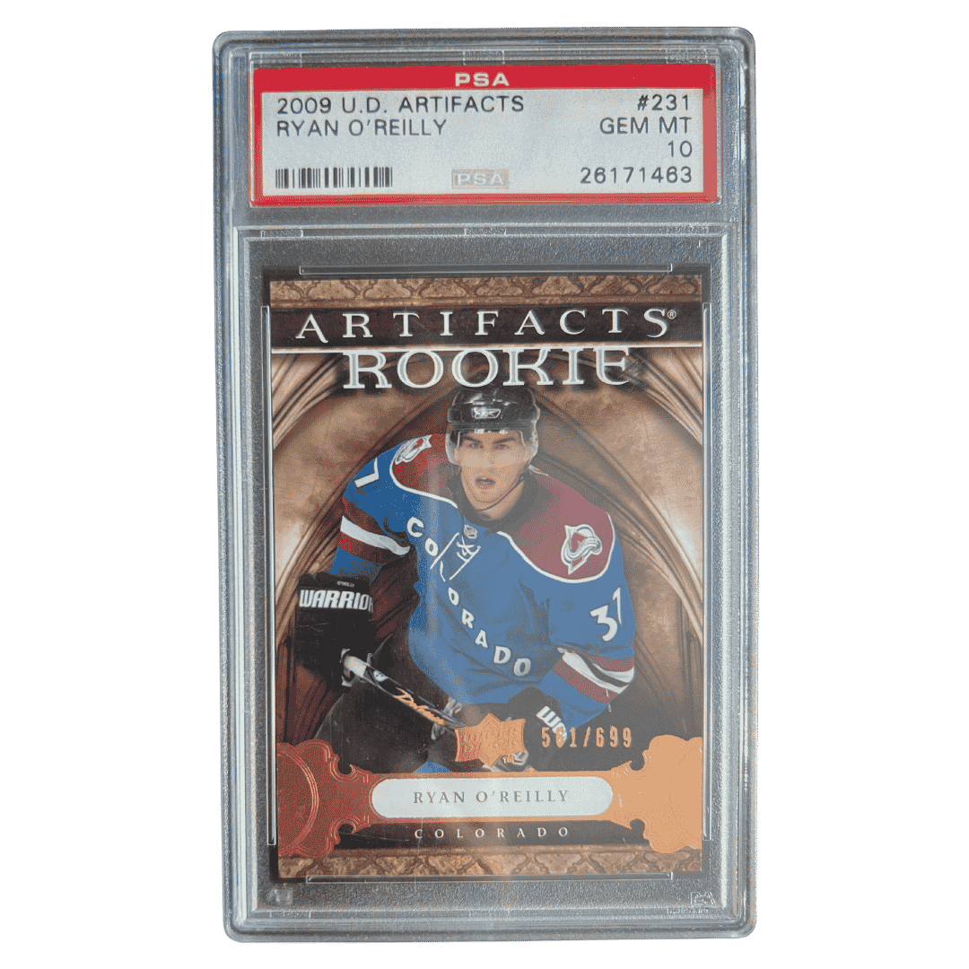 Ryan O'Reilly PSA 10 2009 Upper Deck Artifacts Rookie RC #d/ 699 Card #231 - Front