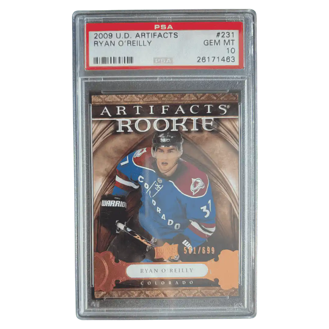 Ryan O'Reilly PSA 10 2009 Upper Deck Artifacts Rookie RC #d/ 699 Card #231 - Front