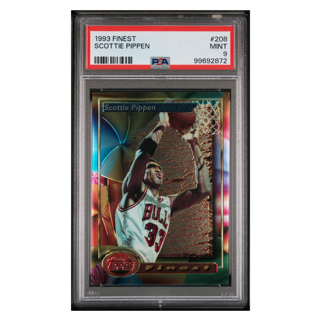 Scottie Pippen PSA 9 1993 Topps Finest Card #208 - Front