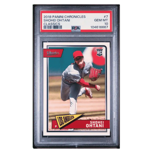 Shohei Ohtani PSA 10 2018 Panini Chronicles Classics Rookie RC Card #7 - Front