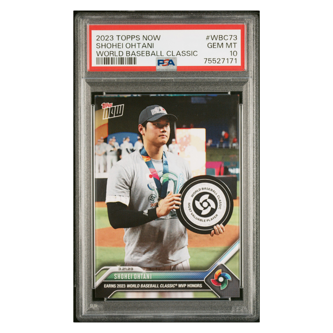 Shohei Ohtani PSA 10 2023 Topps Now World Baseball Classic Card #WBC73 - Front