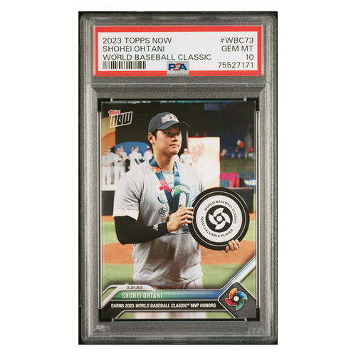Shohei Ohtani PSA 10 2023 Topps Now World Baseball Classic Card #WBC73 - Front