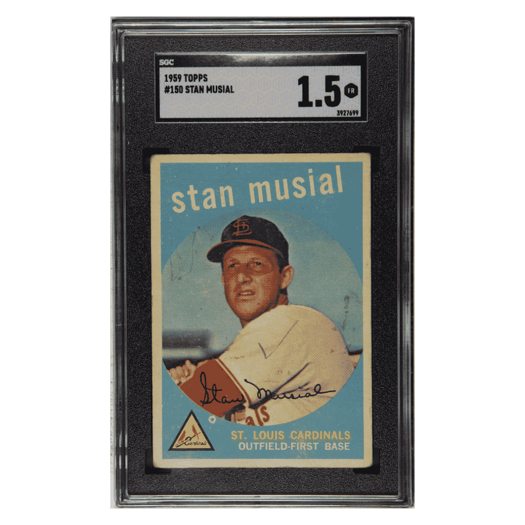 Stan Musial SGC 1.5 1959 Topps Card #150 - Front