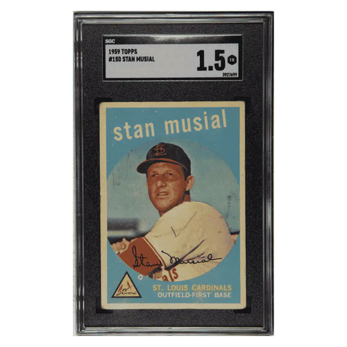 Stan Musial SGC 1.5 1959 Topps Card #150 - Front