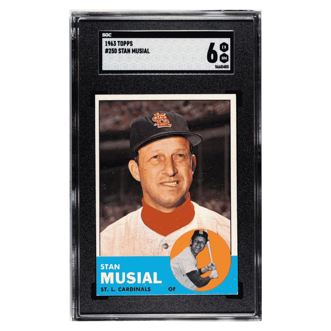 Stan Musial SGC 6 1963 Topps Card #250 - Front