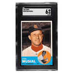 
Stan Musial SGC 6 1963 Topps Card