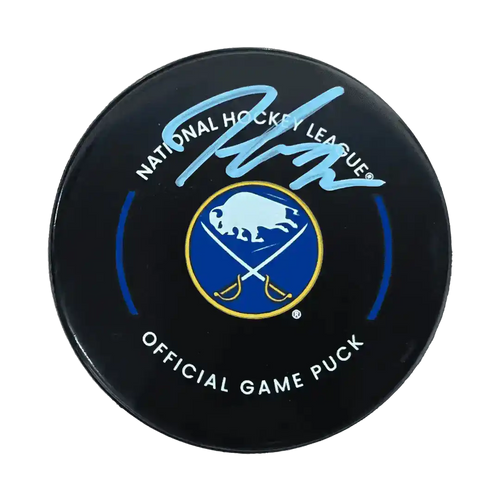 Tage Thompson Buffalo Sabres Autographed Official Game Puck, D&A COA