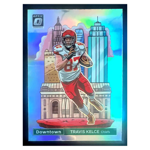 Travis Kelce 2024 Panini Donruss Optic Downtown Card #7 - Front