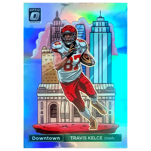 Travis Kelce 2024 Panini Donruss Optic Downtown Card #7 - Front