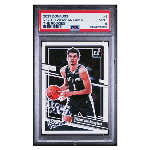 Victor Wembanyama PSA 9 2023 Panini Donruss The Rookies Card #1 - Front