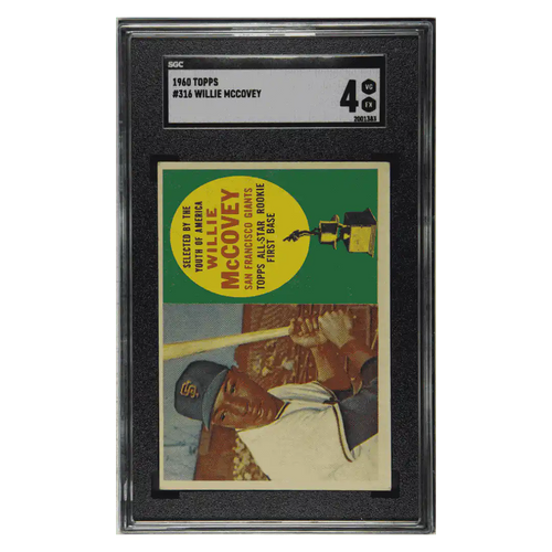 Willie McCovey SGC 4 1960 Topps Rookie RC Card #316 - Front