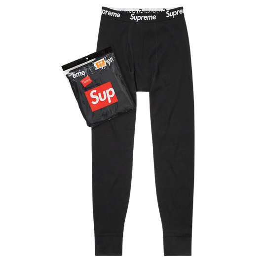 Supreme Hanes Thermal Pant (1 Pack) - Black