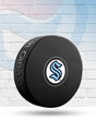 Seattle Kraken Team Logo Autograph Puck Sports Memorabilia Sherwood 